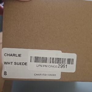 Steve Madden White Suede Shoes